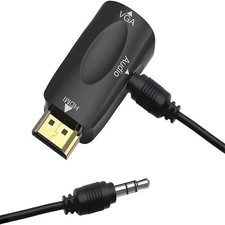 1080P HDMI to VGA Adapter Converter with 3.5mm Audio Jack Cable