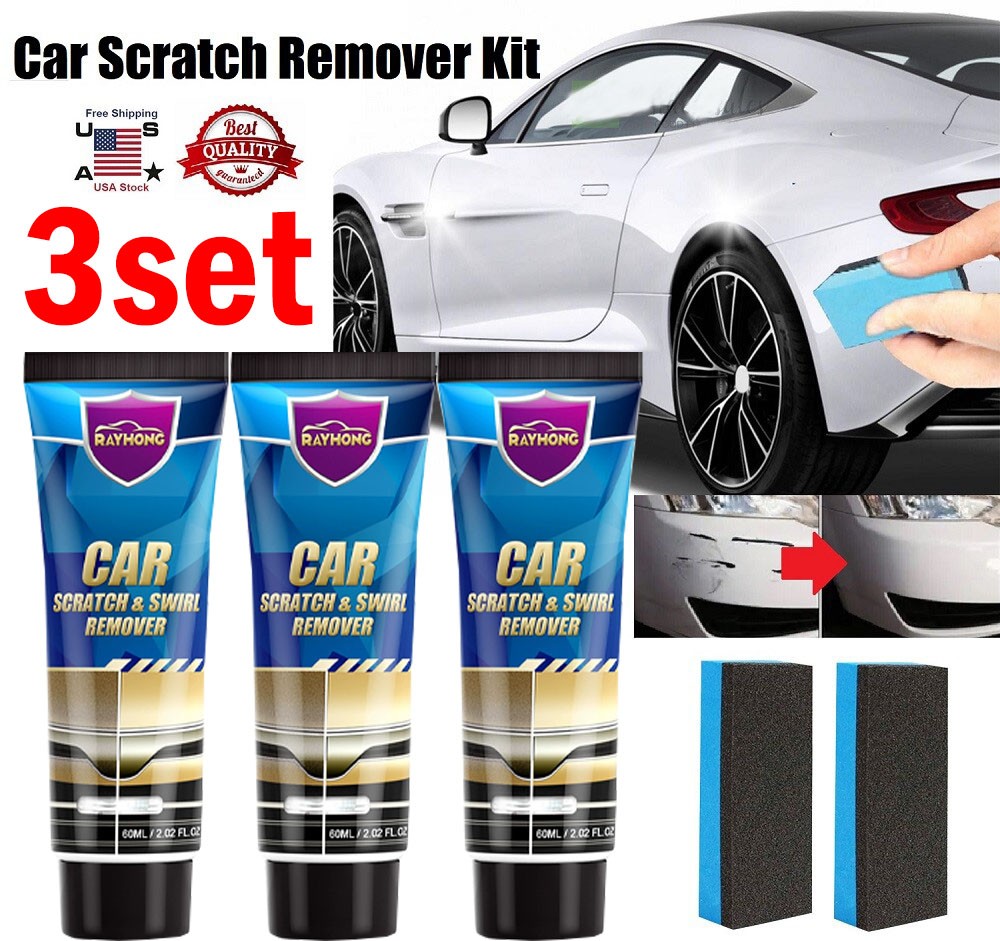 Kit Scratch Out 3set Magic Car Scratch Repair Kit Polishing Wax Body Compound Paint ...