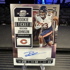 2023 Panini Contenders Optic - Rookie Ticket RPS Autographs Roschon Johnson #130
