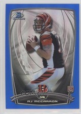 2014 Bowman Chrome Blue Refractor /199 AJ McCarron #145 o9o