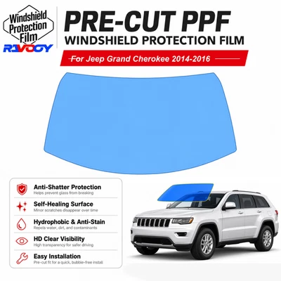PreCut Windshield Protection Film Clear Bra For Jeep Grand Cherokee 2014-2016 - Image 1 of 4