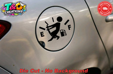 Funny High Gas Consumption Vinyl Decal Sticker Empty Fuel Gauge Car Colors