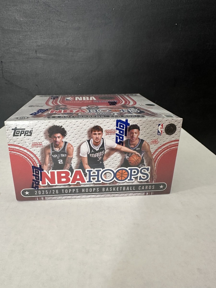 2025-26 Topps NBA Hoops Basketball Hobby Jumbo Box Factory Sealed