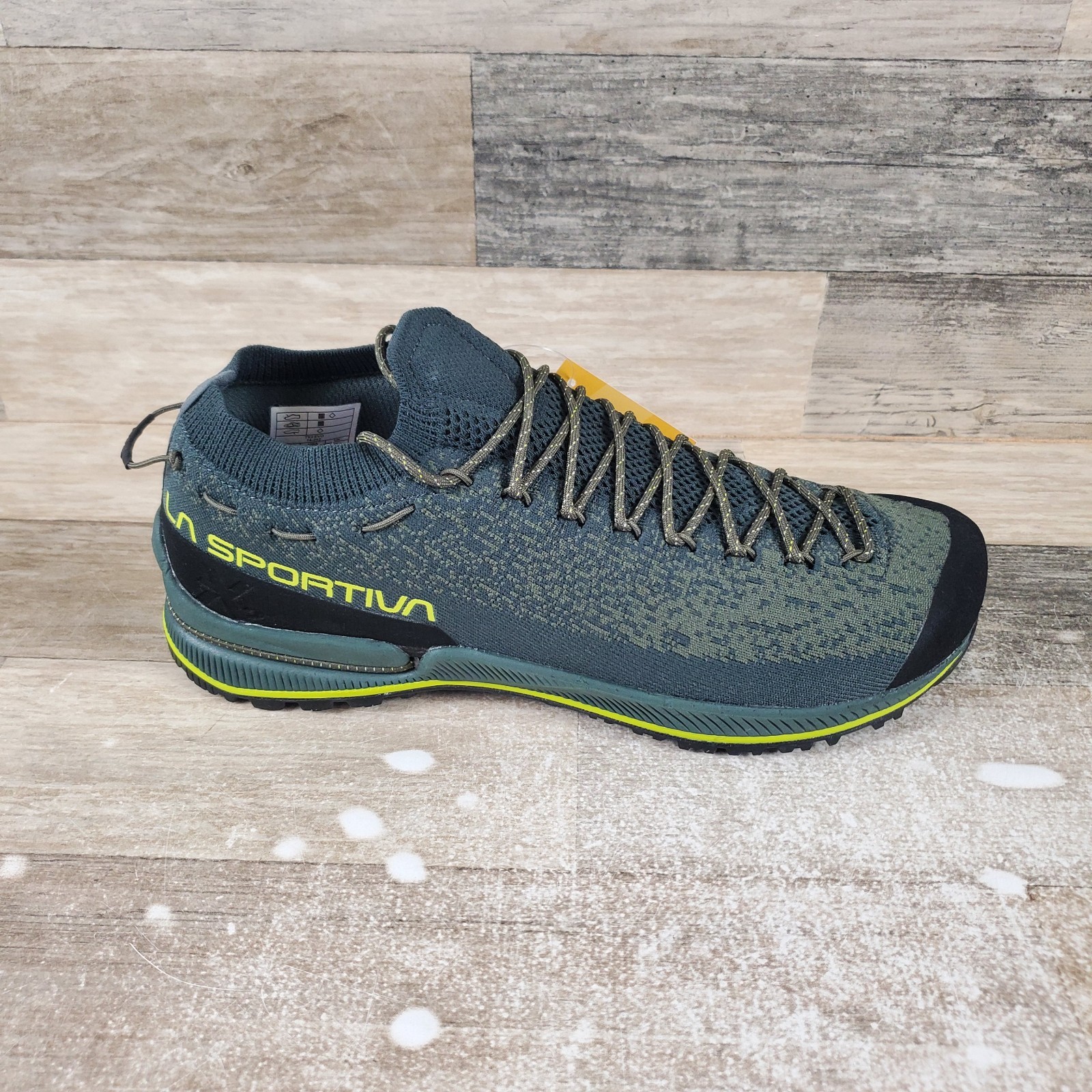 Zapato de senderismo La Sportiva TX2 Evo Approach para hombre talla 10,5 escarabajo tejido cítrico con cordones