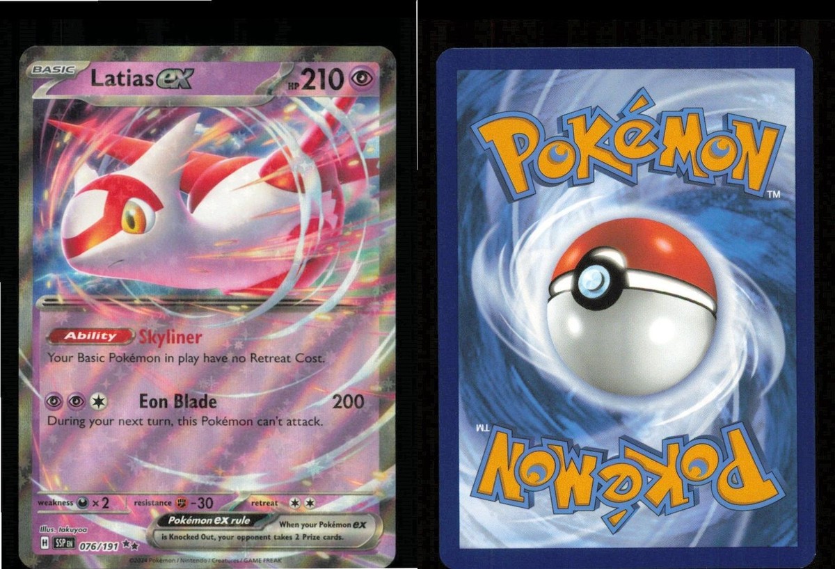 076 191 pokemon card Latias ex 076/191 RarityDouble Rare Hit Points210 HP Psychic Latias ex 076/191 Double Rare