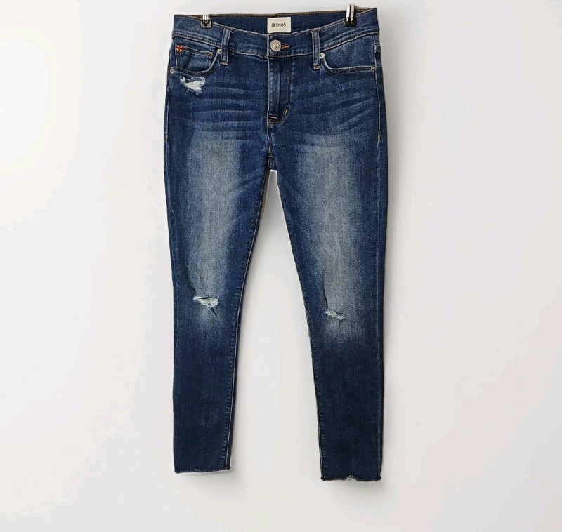 Hudson Womens Natalie Super Skinny Jeans Sz 26 Mid Rise 5 Pocket Denim 