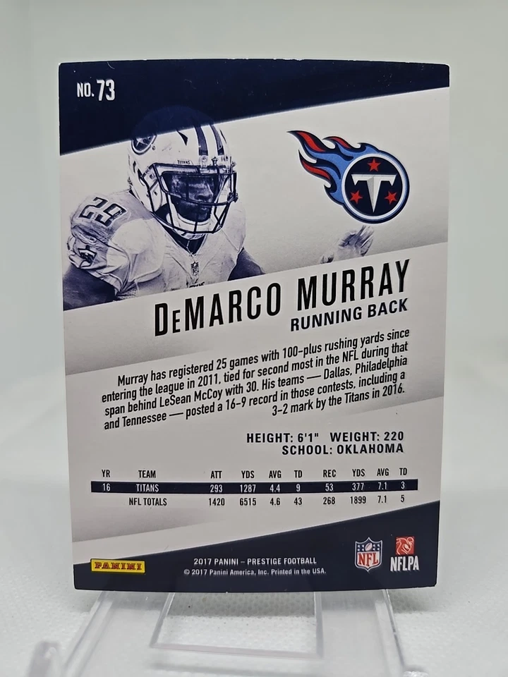 2017 Prestige DeMarco Murray 78/150 Xtra Points #73 Tennessee Titans - Image 2 of 2