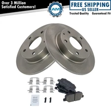 Rear Brake Pad & Rotor Kit Brake Rotor For 2014-2016 Mazda 3