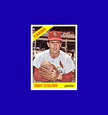 1966 Topps Tracy Stallard #7 - St. Louis Cardinals - Mint