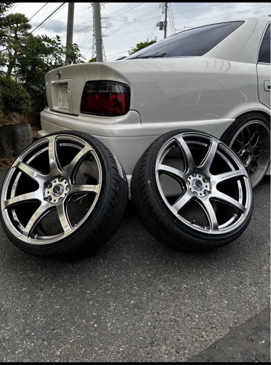 t7r 19インチ WORK Emotion T7R 19x9.5 +38 5x114.3 JDM Wheels Pair Chaser Supra