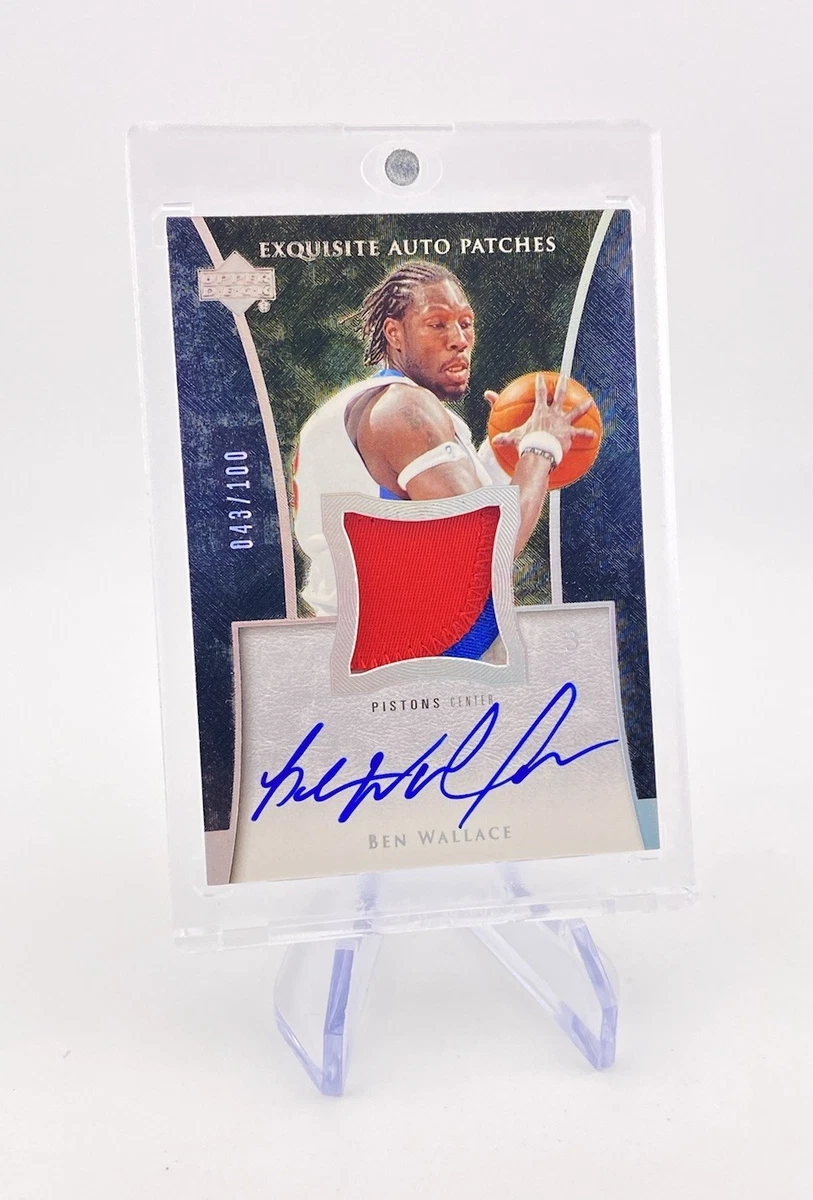Upper Deck Ben Wallace Basketball Autographed Sports Trading Cards