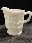 Westmoreland Milk Glass Creamer and Sugar Set – Grape Harvest Pattern Heavy — photo 4