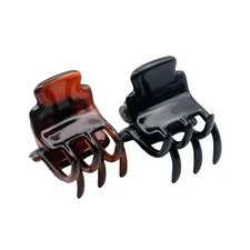 Parcelona French Glossy Square Very Small 3/4" Celluloid Set of 2 No Slip Gri...