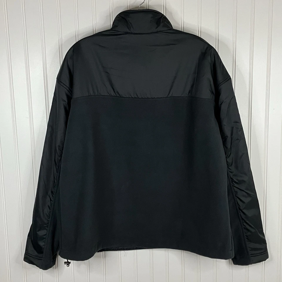 New Balance Womens XL Black 1/4 Zip Fleece Pullover Kangaroo Pocket Mock Neck - Image 4 of 4