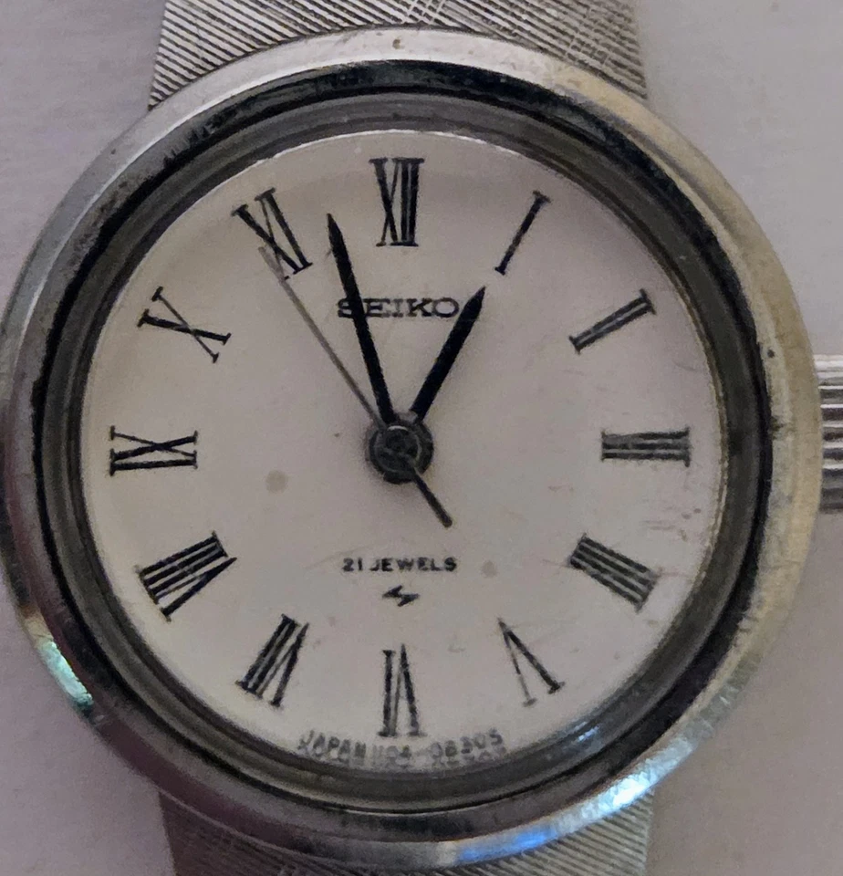 SEIKO 1104-0220 21 Joyas Cuerda Manual Resistente al Agua FUNCIONA MUY BIEN 5N3212 Foto 2 de 4
