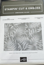 Stampin Up Fern 3D Embossing Folder NEW / Sealed 158804