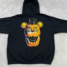 Sudadera con Capucha Five Nights at Freddys Game Over Talla XL Negra Gráfica Gamer Sudadera