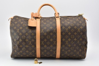 LOUIS VUITTON Keepall 50 Monogram Travel Boston Bag M41426 Authentic JAPAN #35