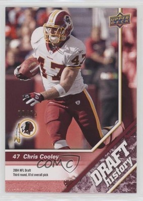 2009 Upper Deck Draft Edition History Burgundy 70/75 Chris Cooley #191 3n1