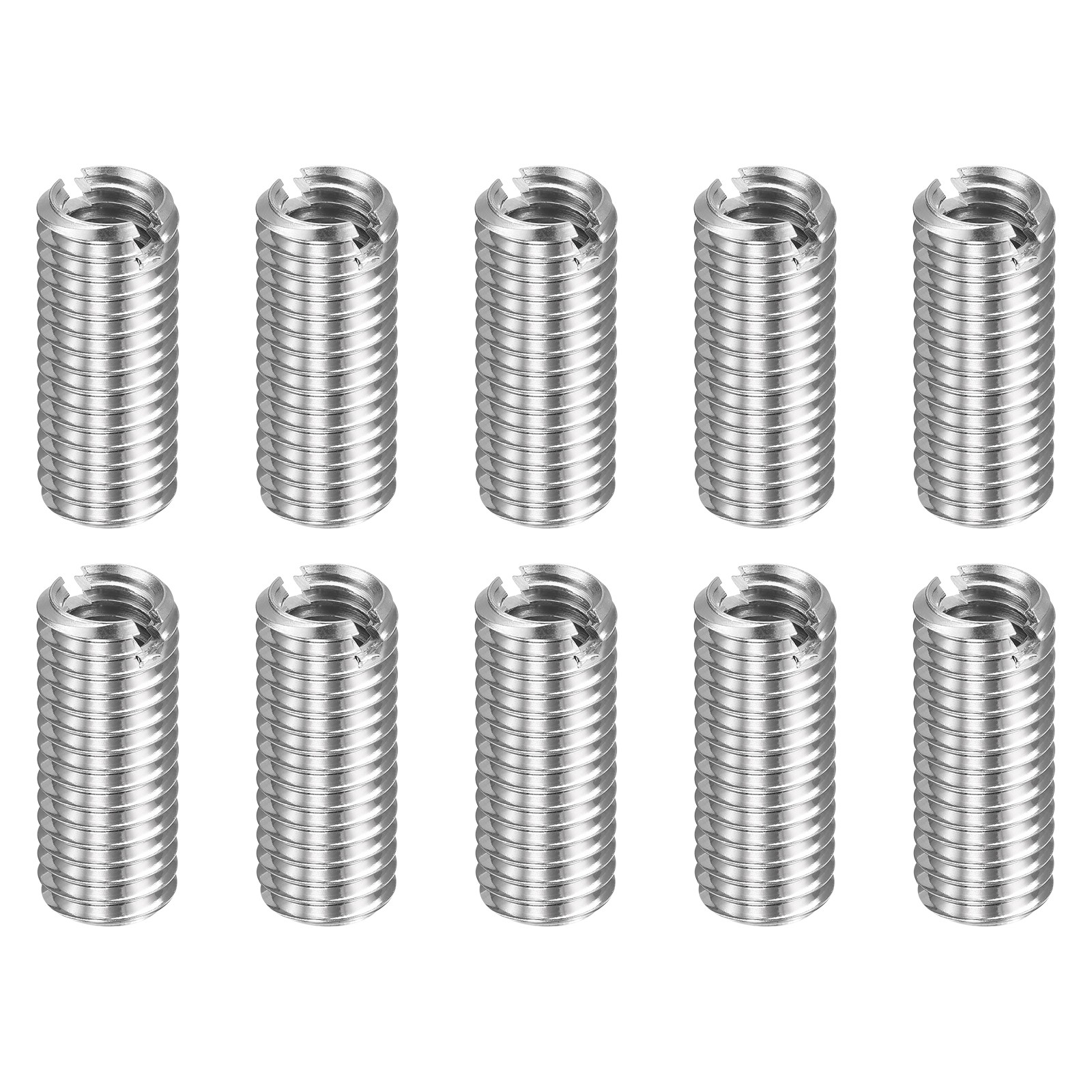 10pcs M8x1.25 Male to M6x1 Female Thread Repair Insert Reducing Nut 20mm Long#