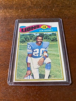 1977 Topps - Lem Barney #433 - FREE SHIPPING
