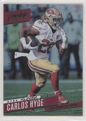 2017 Panini Prestige Xtra Points Green 36/150 Carlos Hyde #12 fm0