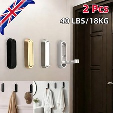 2X Folding Wall Hooks Wall Mount Clothes Hanger Hooks Coat Hooks Bathroom Towel