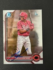 Yerlin Confidan signed autograph 2022 Bowman 1st Chrome baseball card BCP187