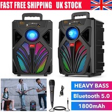 Portable Bluetooth Subwoofer Party Stereo Speaker Heavy Bass Home Audio System