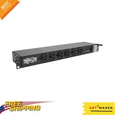 Durable 14-Outlet Surge Protector with 15A Circuit Breaker and LED Status