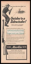 1955 MARLIN Model 39A Mountie Rifle OriginalPRINT AD