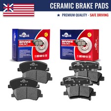 8PCS Front and Rear Ceramic Disc Brake Pads For 2012 - 2017 Kia Rio