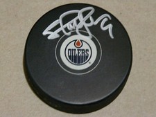 Shayne Corson Edmonton Oilers signed puck with COA and puck cube 