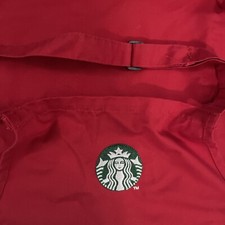 New Starbucks Red Holiday Barista Logo Apron Adult Adjustable Neck STICKERS