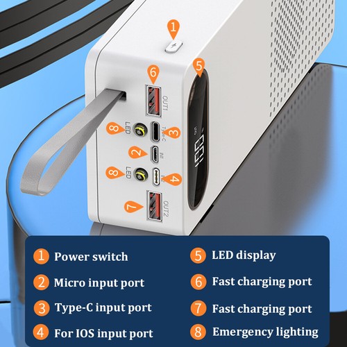8*18650 Fast Charging Power Bank DIY Case External Bluetooth Speaker Shell Kits - Picture 6 of 8