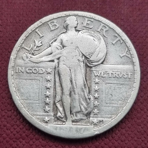 1917 Standing Liberty Quarter 25c Type 2 Better Grade #44059