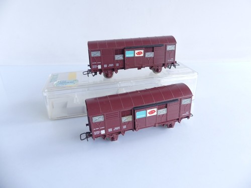 (2) 6251 / JOUEF FRANCE HO / 2 WAGONS COUVERT A ESSIEUX SERNAM - Picture 2 of 3