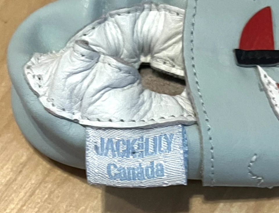 Jack and Lily Bebé Infante Bot Niña Velero Cuero Cuna Zapatos Sin usar, en caja 0-6 Meses Foto 3 de 4