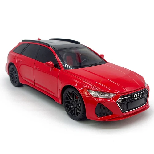 1:24 Audi RS6 Avant Model Car Wagon Die-cast Toy Cars Toys Collection Pull Back - Picture 8 of 20