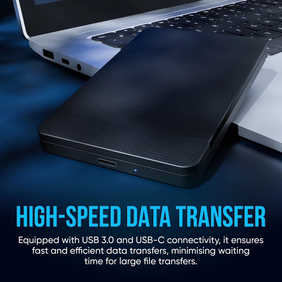 Ezekers 500GB Portable External Hard Drive with Carrying Bag – Ultra-Fast USB-C  - Image 4 of 4