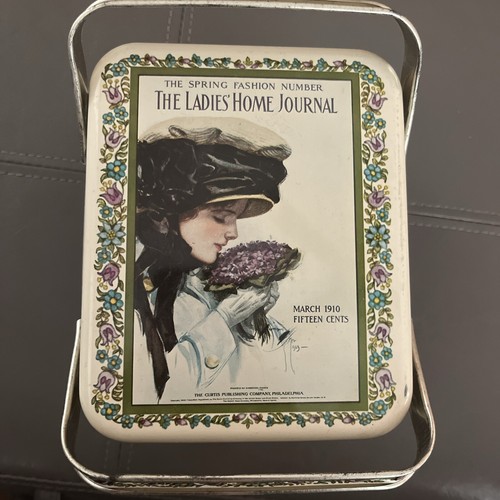 Vintage The Ladies Home Journal Tin Box Handles Advertising March 1910 - Bild 1 von 10