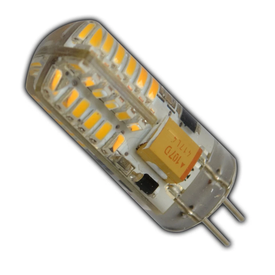 3x G4 LED 3 Watt 12V AC/DC 48 SMD warmweiß Halogen Lampe Halogenersatz Glühbirne - Bild 4 von 4