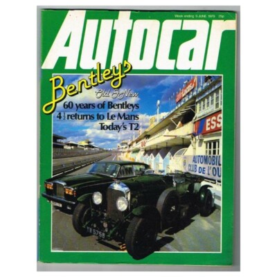 Autocar Magazine June 9 1979 mbox2201 Bentleys Old & New