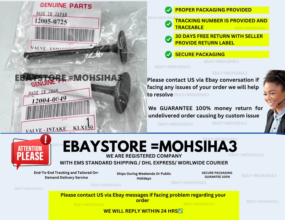 Válvula de admisión y válvula de escape Kawasaki KLX 140 KLX150 Foto 4 de 4