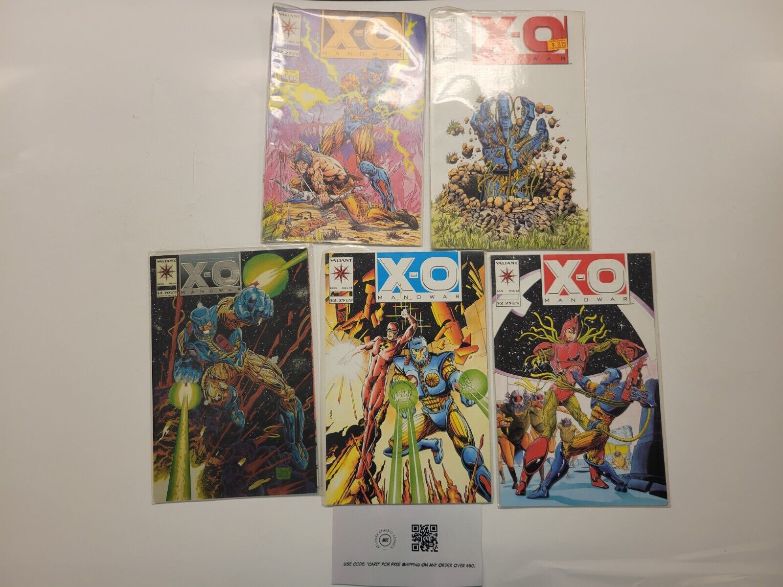 5 X-O Manowar Valiant Comic Books #0 10 12 13 14 8 LP4