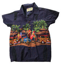 Royal Hawaiian Creations Kids Boys Girls 6 Hawaiian Shirt Button Short Sleeve