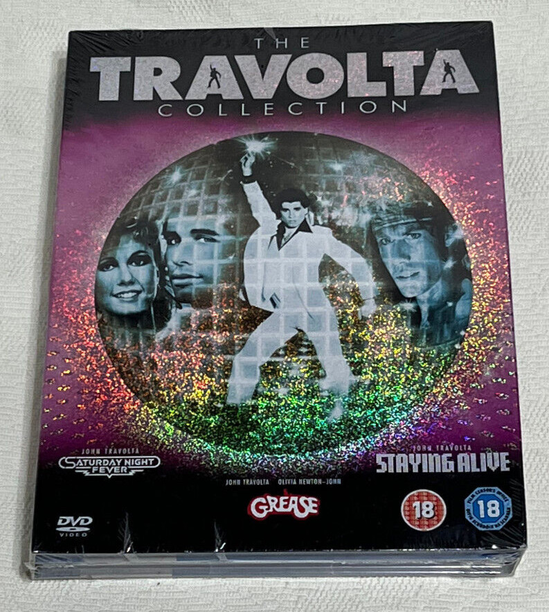 THE TRAVOLTA COLLECTION : Saturday Night Fever Grease & Staying Alive - New DVD