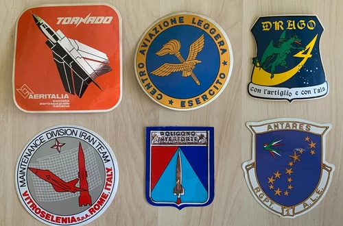 AERITALIA TORNADO ANTARES VIOTROSELENIA AVIATION LOT 6 STICKERS STICKER