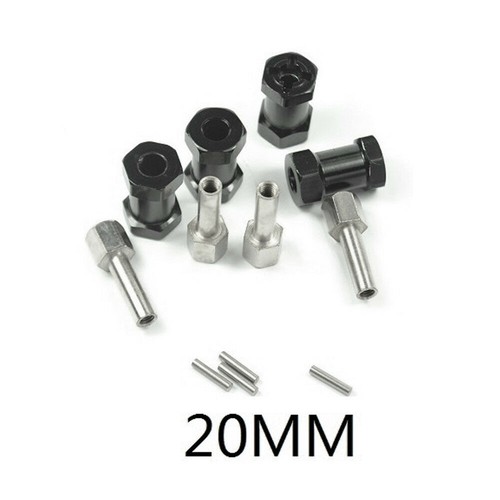 4Pcs Alloy Wheel Hub Hex 12mm Extension Adapter for 1/10 RC Car SCX10 RC4WD D90 - Picture 12 of 13
