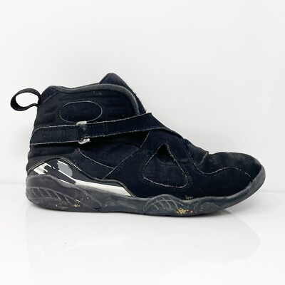 Nike Boys Air Jordan 8 305369-003 Black Basketball Shoes